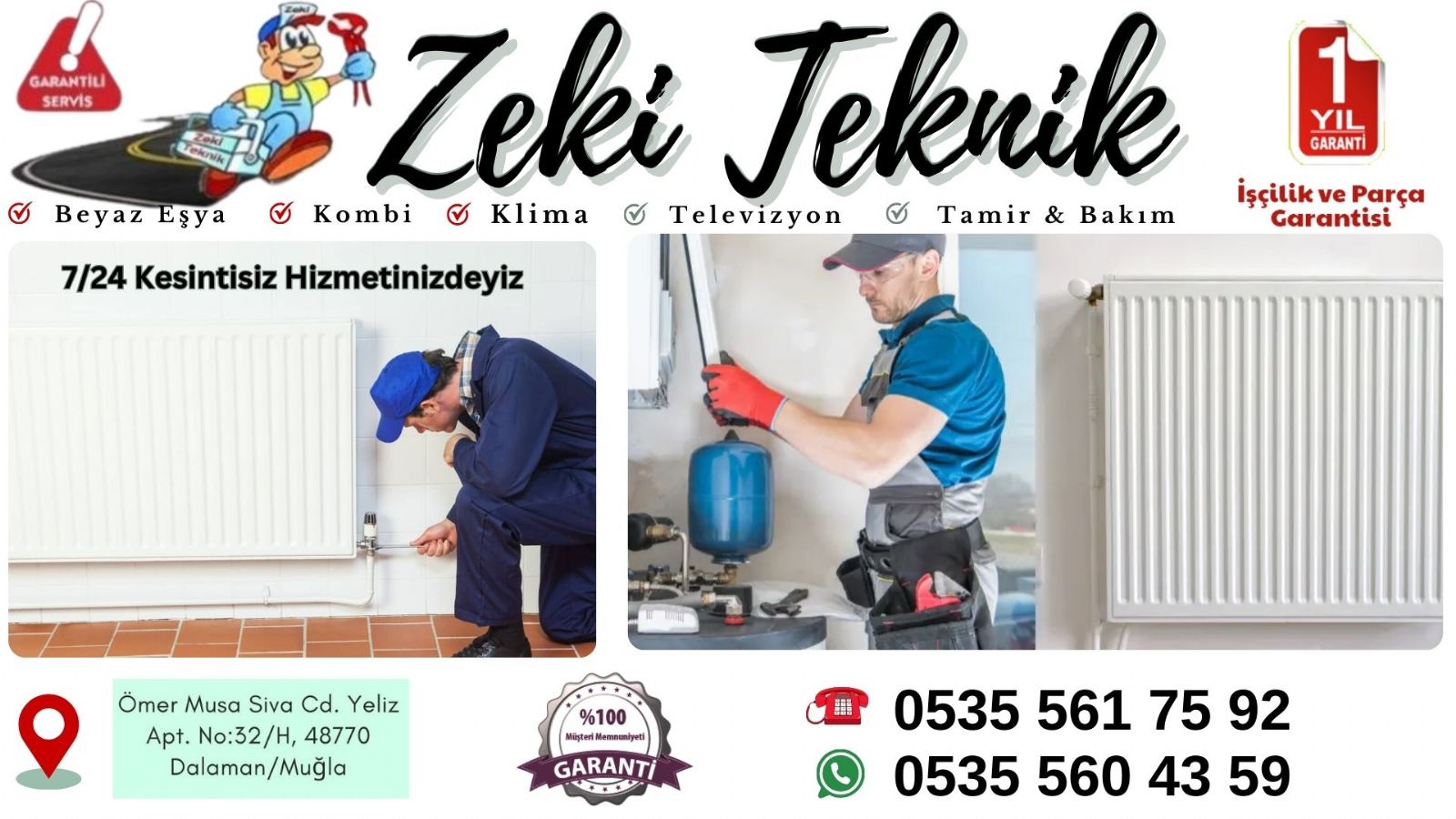 Dalaman Kombi Bakım Petek Temizleme